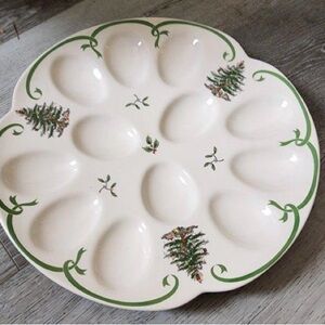 Spode Christmas Tree Deviled Egg Plate - free shipping